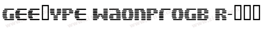 GEETYPE WaonProGB R字体转换